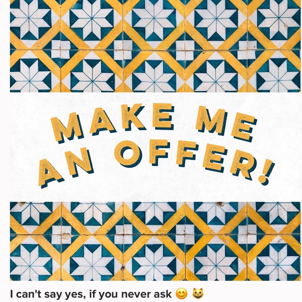 An offer to own what you love